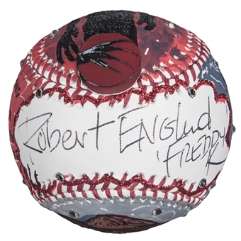 Robert Englund Autographed Charles Fazzino “Freddy Krueger” Pop Art Baseball (JSA & Fazzino LOA)